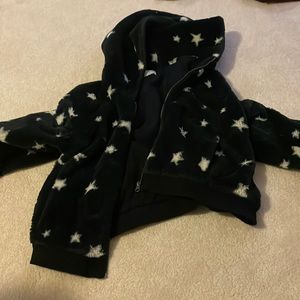 ZSUPPLY Navy Starry Fur Coat. Size M
